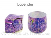 Illatgyertya pohárban Lavender 8cm