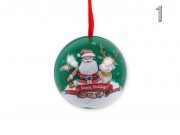 Karácsonyfadísz fémdoboz gömb/csillag 8/10cm 101003640 7f