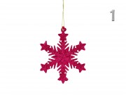 Karácsonyfadísz glitteres hópihe színes 10cm CAA111820 12f