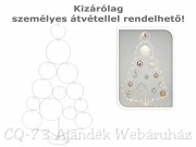 Karácsonyfadísz gömb állvány fehér 78cm AAE311670