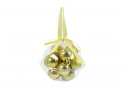 Karácsonyfadísz gömb arany 12db 3cm CAN201000