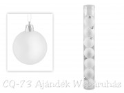 Karácsonyfadísz gömb fehér 8db 5cm CAN100240