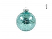 Karácsonyfadísz gömb glitteres 8cm CAA114700 4f