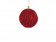 Karácsonyfadísz gömb piros 10cm CAA126420
