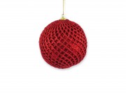 Karácsonyfadísz gömb piros 10cm CAA126480