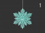 Karácsonyfadísz hópihe glitteres 10cm CAA111810 12f