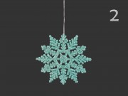 Karácsonyfadísz hópihe glitteres 10cm CAA111810 12f