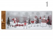 Karácsonyi ablakmatrica ezü...