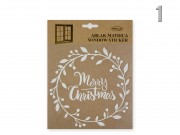 Karácsonyi ablakmatrica feh...