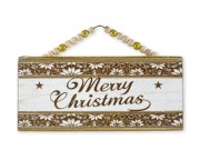 Karácsonyi ajtódísz tábla Merry Christmas 22x10cm AT220234