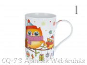Karácsonyi bögre bagoly 11cm 480910150 4f