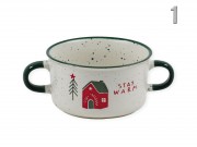 Karácsonyi bögre/levestál kétfülű 625ml Q75600880 4f