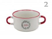 Karácsonyi bögre/levestál kétfülű 625ml Q75600880 4f