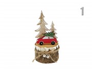 Karácsonyi dekoráció autó + fenyőfa 15cm DH8041230 3f