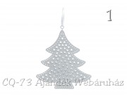Karácsonyi dekoráció fehér 10cm DH9897600 3f