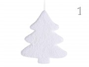 Karácsonyi dekoráció fehér 23cm