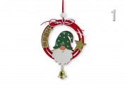 Karácsonyi dísz manós csengettyűs 12cm DH8059510 3f
