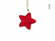 Karácsonyi dísz piros/arany 7cm 068365 4f