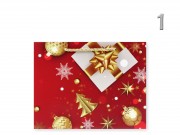 Karácsonyi dísztasak fekvő közép 23x10x18cm 639448 4f