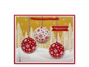 Karácsonyi dísztasak fekvő nagy 32x12x26cm 629227