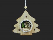 Karácsonyi fenyőfa dekoráció 10cm 453943
