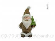 Karácsonyi figura Mikulás, rénszarvas, hóember 16cm 5954 3f