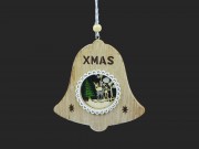 Karácsonyi harang dekoráció 11cm 453943
