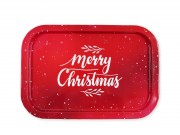 Karácsonyi tálca Merry Christmas 34x23cm 080716