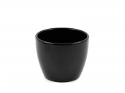 Kaspó kkerek Base matt fekete 11,5x9,5cm HR-909/11-201