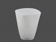 Kaspó négyszögletű fehér 17cm HR-407/14-101