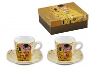 Kávés csésze szett Klimt Csók 2+2db díszdobozban KLIMT0095