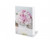 Képeslap virágok Boldog Szülinapot + fehér boríték 12x17cm 237183