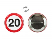 Kitűző sebességkorlátozó 20-as évszámos 5,5cm MK30403