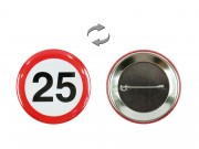 Kitűző sebességkorlátozó 25-ös évszámos 5,5cm MK30410