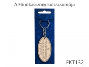 Kulcstartó A Főnökasszony Kulcscsomója 3,5x11cm FKT132