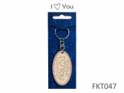 Kulcstartó I Love You 3,5x11cm FKT047