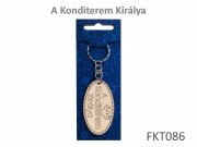 Kulcstartó Konditerem Királya 3,5x11cm FKT086