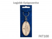 Kulcstartó Legjobb Gyógyszerész 3,5x11cm FKT100