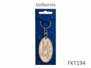 Kulcstartó Unicornis 3,5x11cm FKT194