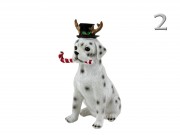 Kutya figura szarvas sapkában 23cm APF473000 4f