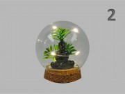 LEDes Buddha + növény gömbben 11cm HZ1951170 3f