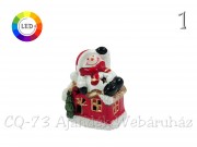 LEDes színváltós ház karácsonyi figura 8cm APF100500 4f