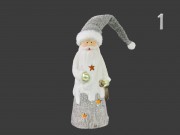 LEDes világító karácsonyi figura szürke/fehér 25cm APF474010 3f