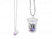 LEDes világító nyaklánc+poh...