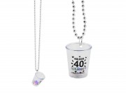 LEDes világító nyaklánc+poh...