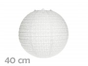 Lampion fehér 40cm 207505
