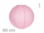 Lampion rózsaszín/pin/lila 40cm 207512 6f
