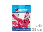 Lufi Baby lábnyom rózsaszín 6db 28cm Q45651