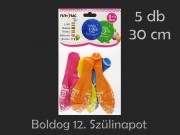 Lufi Boldog 12. Szülinapot színes 5db 30cm 21037