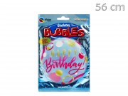 Lufi Happy Birthday Bubbles pink 56cm Q87745